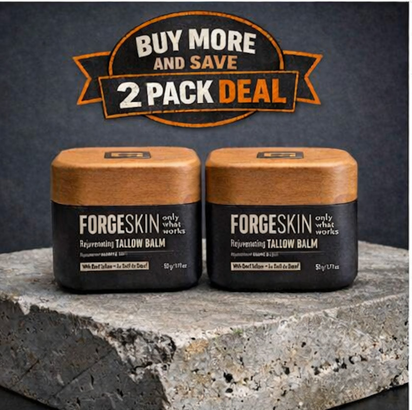 2 x FORGE SKIN Face Tallow Balm 50g Beef Tallow Hydrating Cream FREE SHIPING