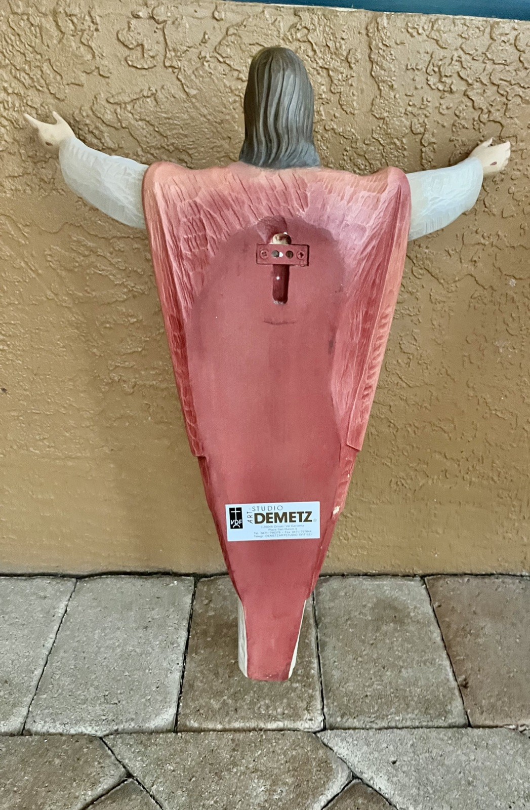 Vatican Quality by Demetz’s, Italy. Handcrafted, 3D, Risen Christ, Wall Hanging.