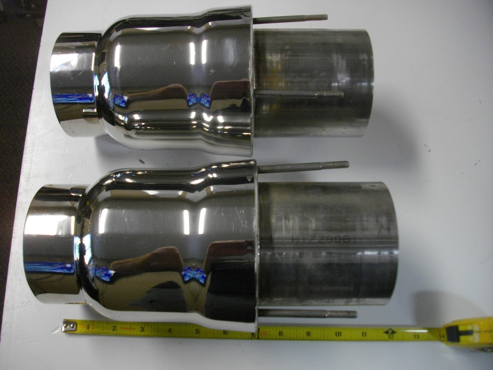 Boat Marine 4" Stainless Exhaust Tips with Mufflers Gibson Eddie Gaffrig