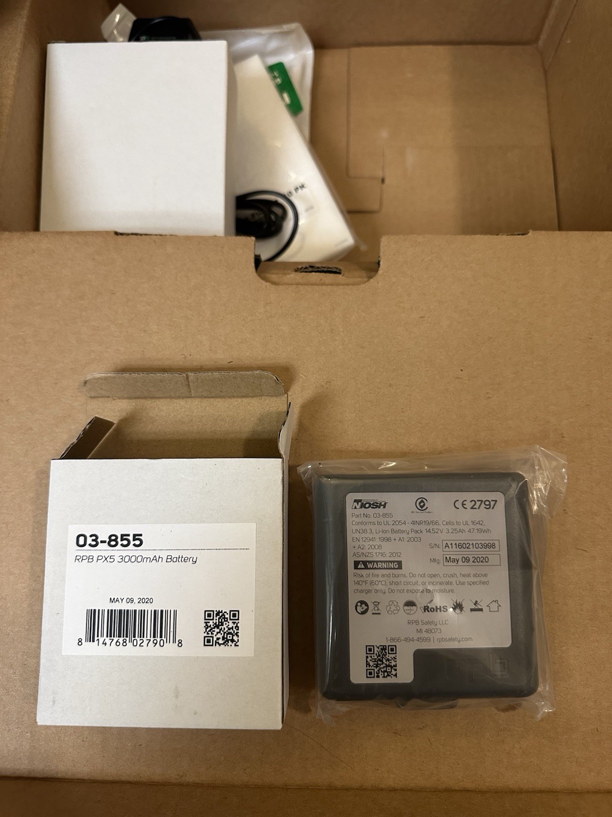 RPB Safety PX5 PAPR Powered Air Purifying Respirator Kit 03-801