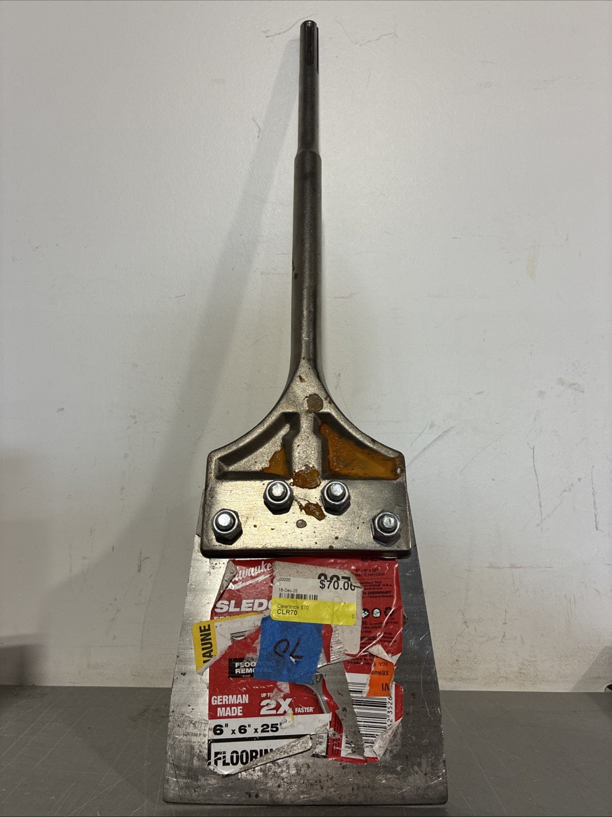 Milwaukee 48-62-4096 SDS-MAX Floor Scraper 6"X6"X25
