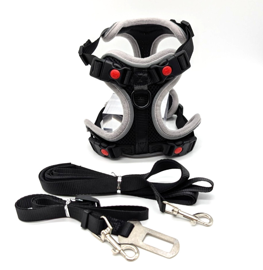 Escape Proof Reflective Cat Harness, Leash & Seatbelt Because YOUR CAT HAS PLANS