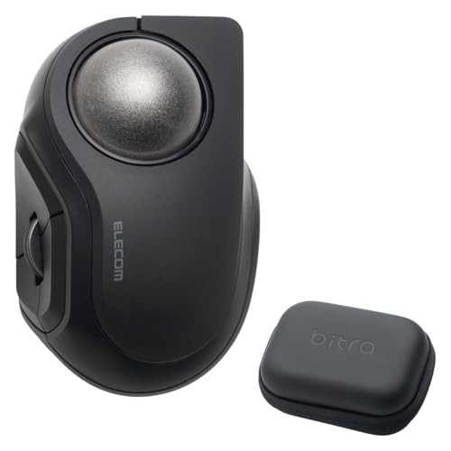 ELECOM bitra Trackball Mouse Quiet Index Finger Operation Bluetooth Wireless New