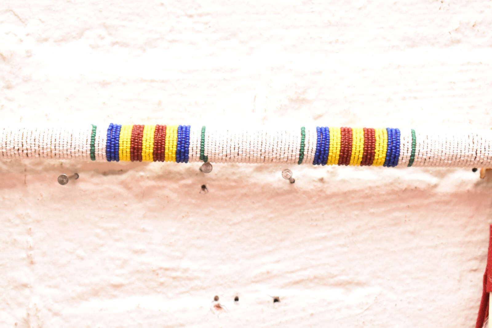 VTG Native American Ceremonial Double-Horn Ghost Dance War Club Atq 28" Beaded