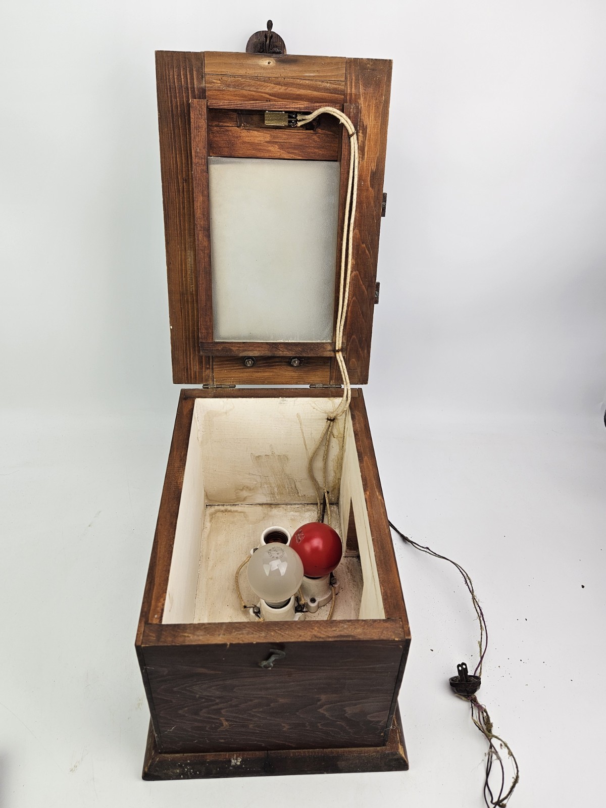 Antique Wooden Light Box For Developing Film Photo Developer Vintage Darkroom