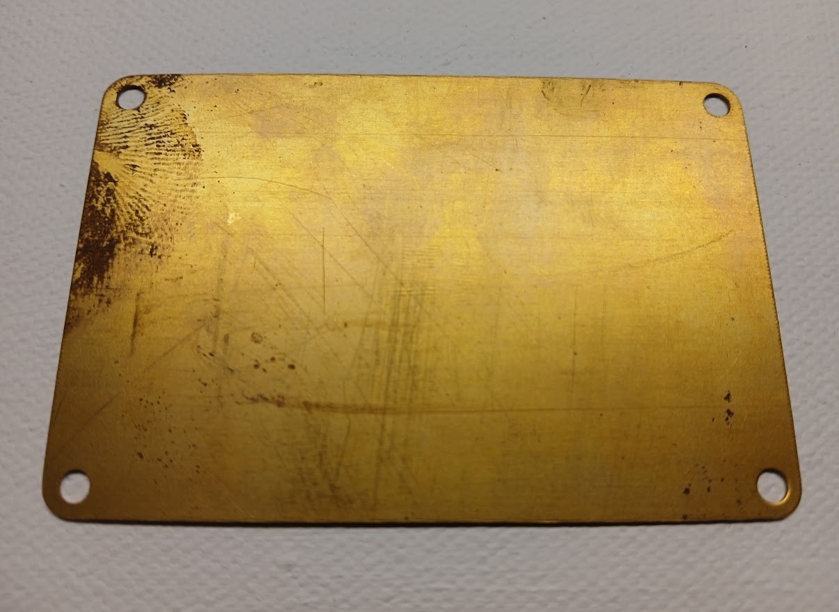 VINTAGE ORIGINAL ISKENDERIAN RACING CAM BRASS DASH PLAQUE TIMING TAG HOT ROD