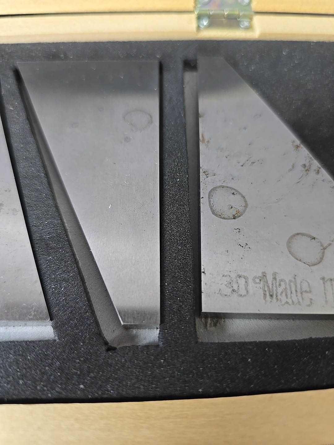 Machinist Angle 10 Piece Block Set Cbl0306 1-30d W/ Wooden Case