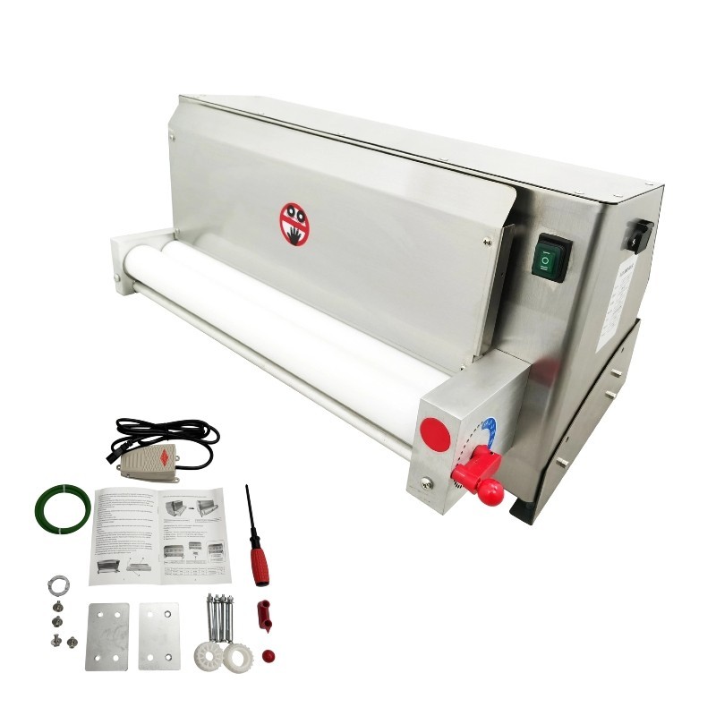 110V Electric Pizza Dough Roller Sheeter Pastry Press Making Machine 3.9"-15.7"