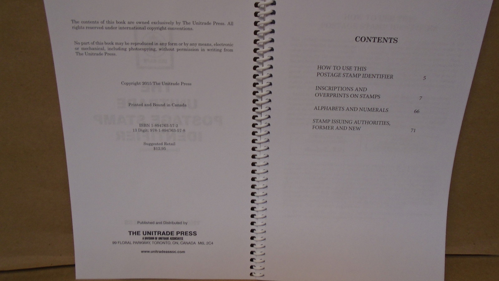 The Unitrade Postage Stamp Identifier 2nd edition Softcover Book