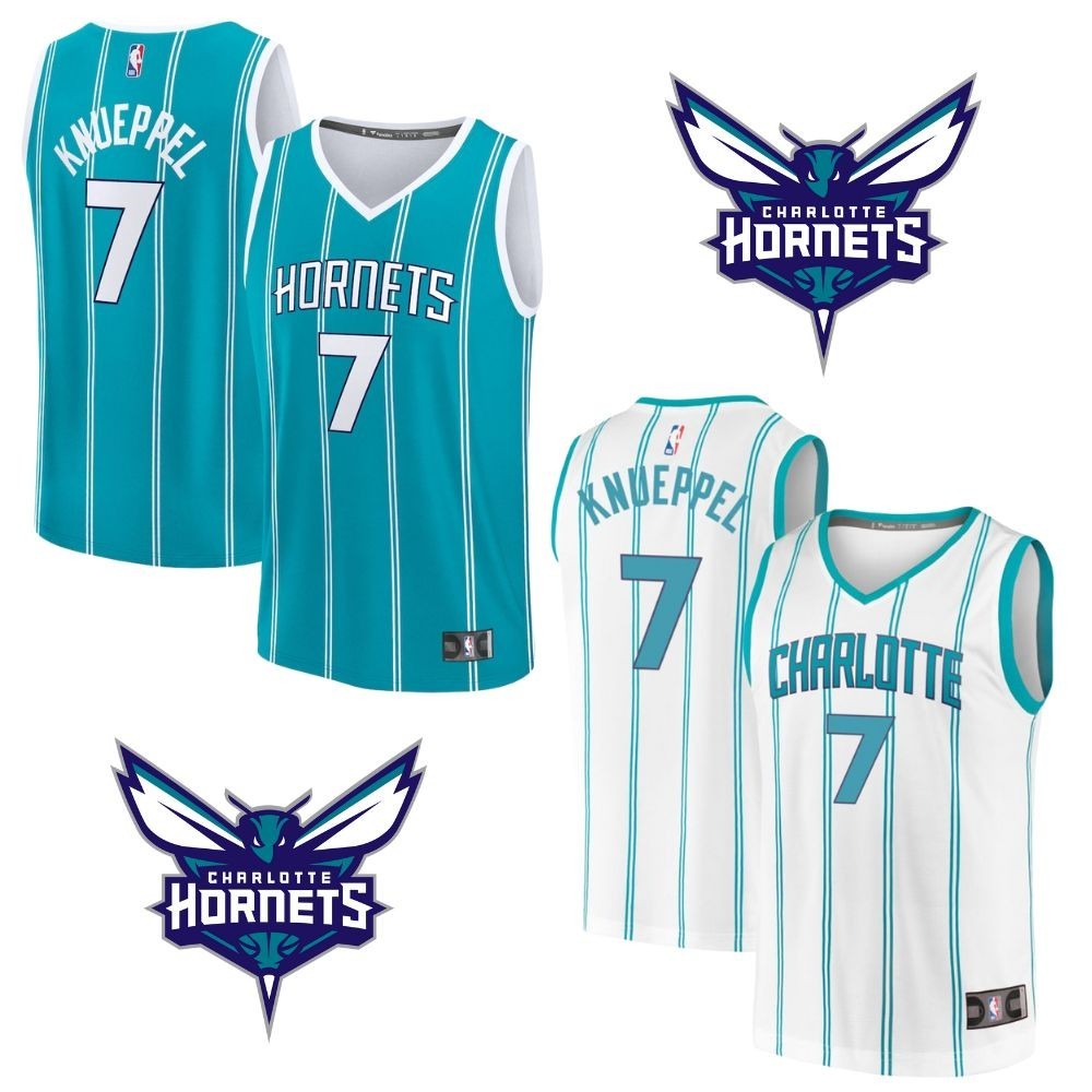 Kon #7 Knueppel 2025 YOUTH Stitched Jersey Teal/White