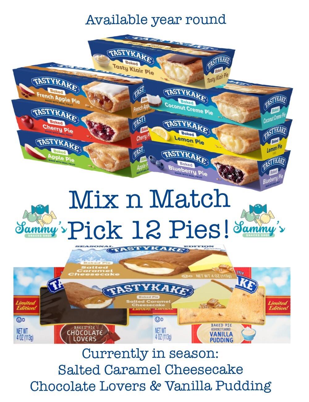 Tastykake Mix n Match! Pick Your Own 12 Assorted Baked Pies