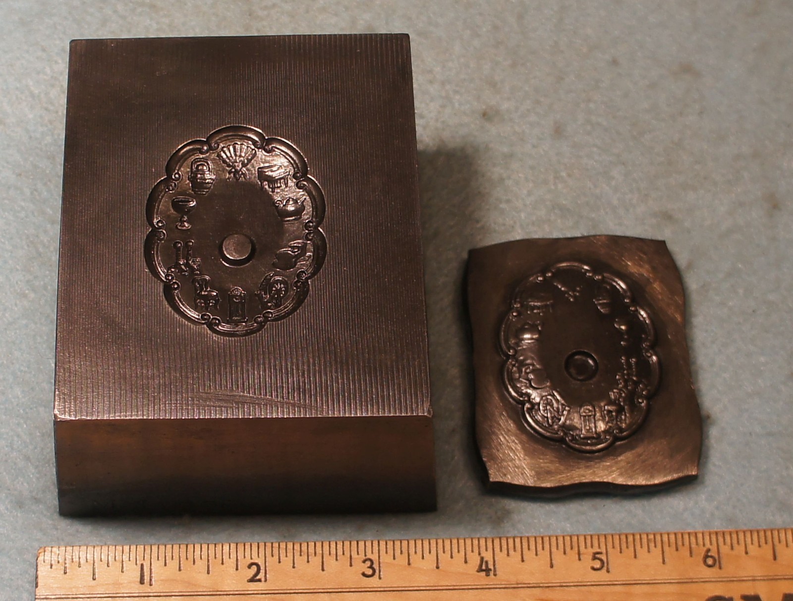 1939 MALT O MEAL Heirloom Cereal Premium STEEL STAMPING DIE Robbins RH721