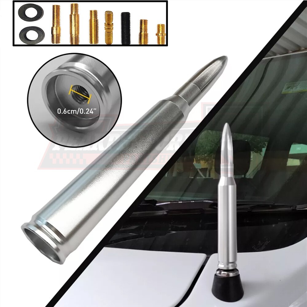 1PC 50 CAL BULLET ANTENNA For CHEV/ROL-ET SILVERADO GM SIERRA