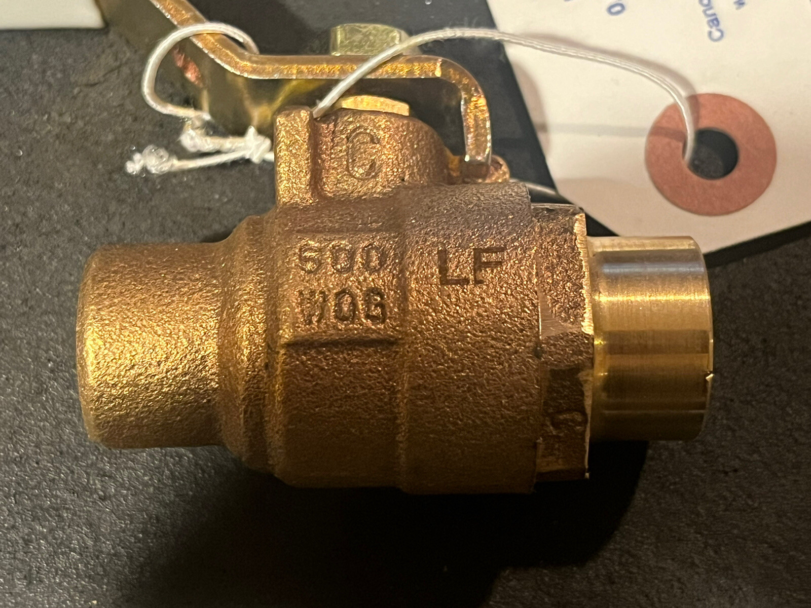 Box 10) 1/2" Full-Port Lead Free Bronze Ball Valves 600 WOG, Solder, MADE IN USA