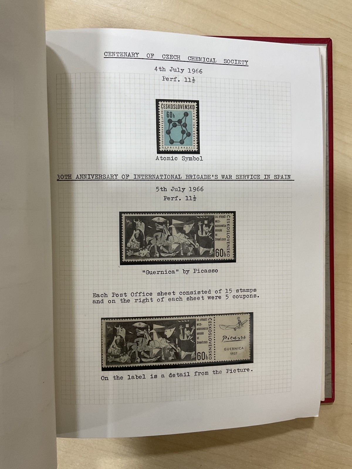 Czechoslovakia stamps. 1938 - 1970. Mint. Well written up album. G/109