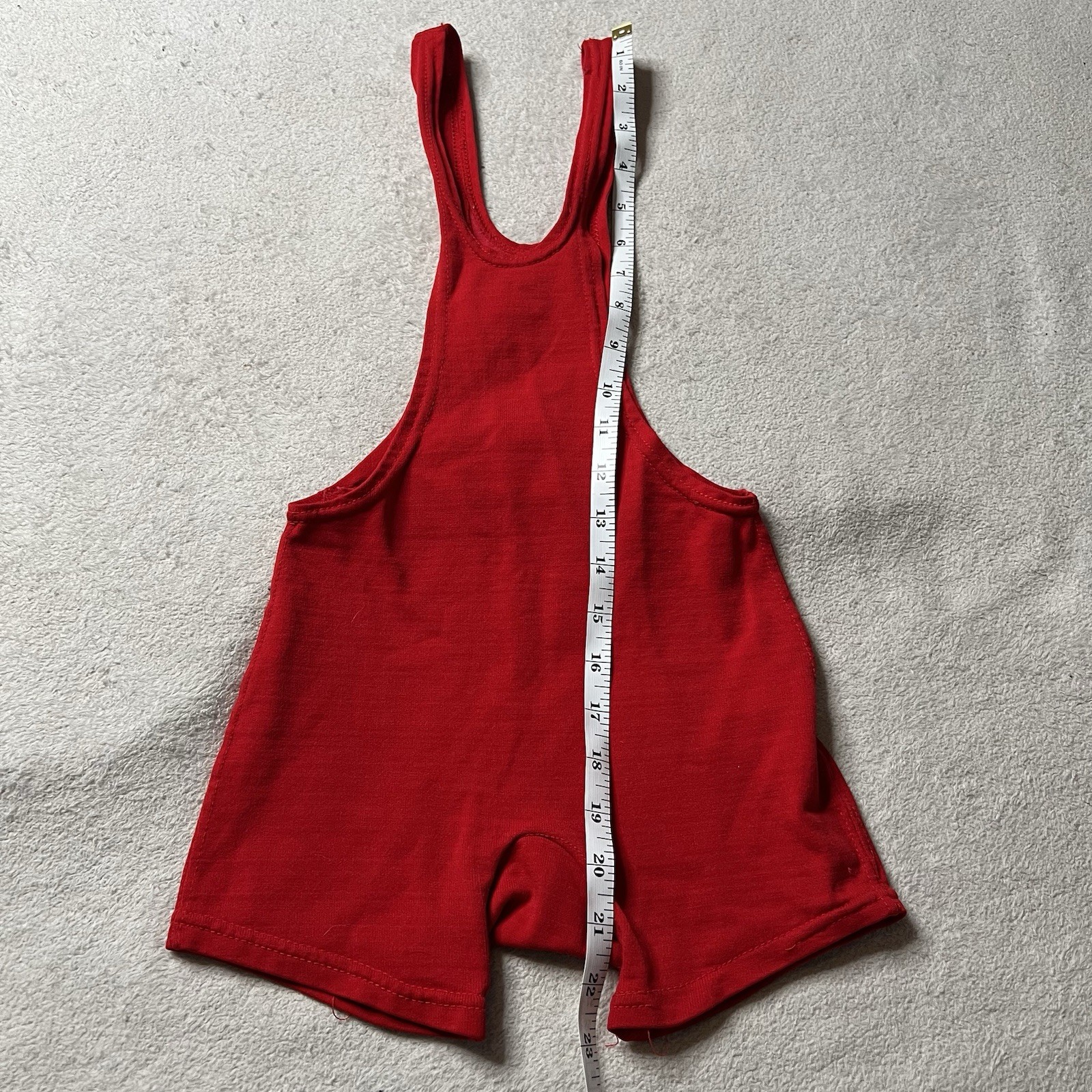 Vintage 1950's Iowa Sports Supply Youth Singlet Uniform Gym Class Sports Red 28