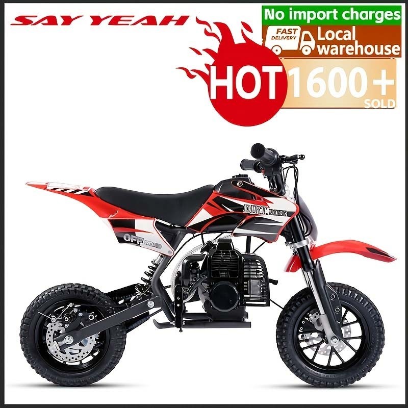 50CC Youth Dirt Bike with 2-Stroke Engine – Gas Powered Off-Roader Model DB01