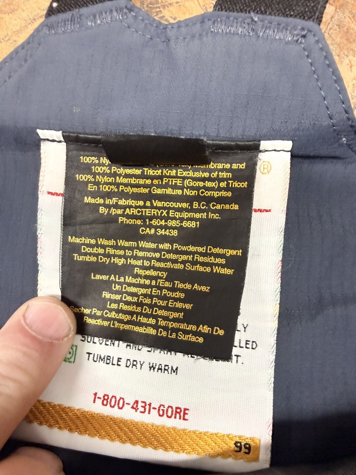 Arcteryx Goretex Bib Mens Overalls Size Large