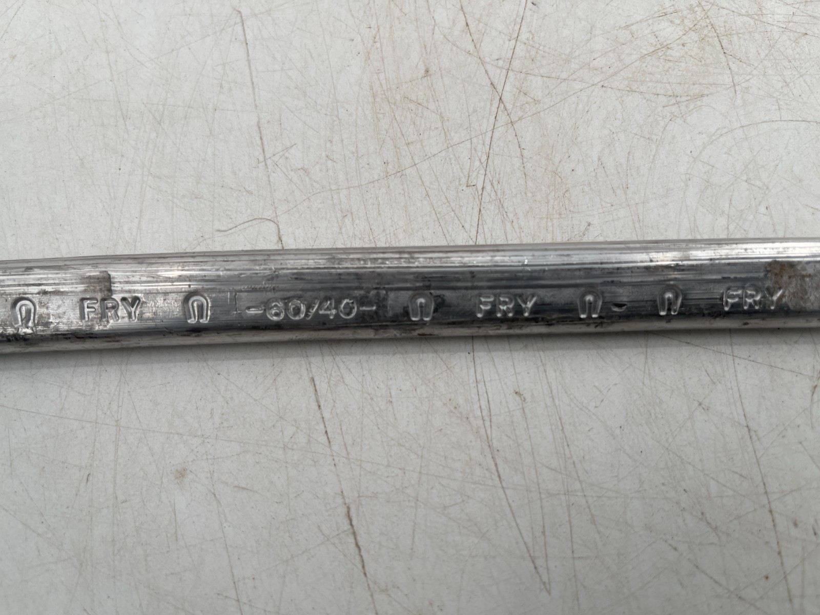 60/40 Solder Stick Bar Tin / Lead FRY Solder NOS