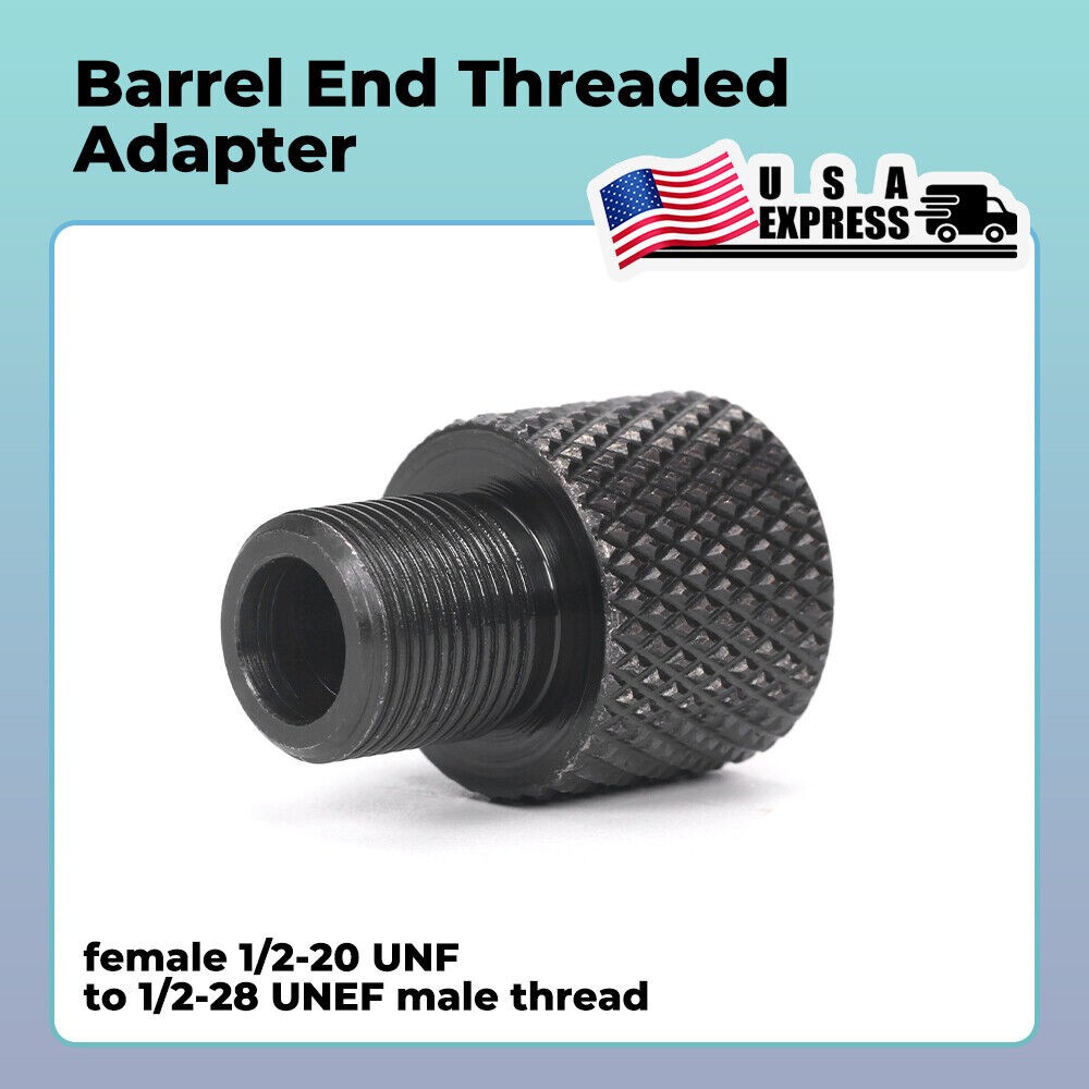 Threaded Adapter Female 1/2-20 UNF F To 1/2-28 UNEF Male Accessories