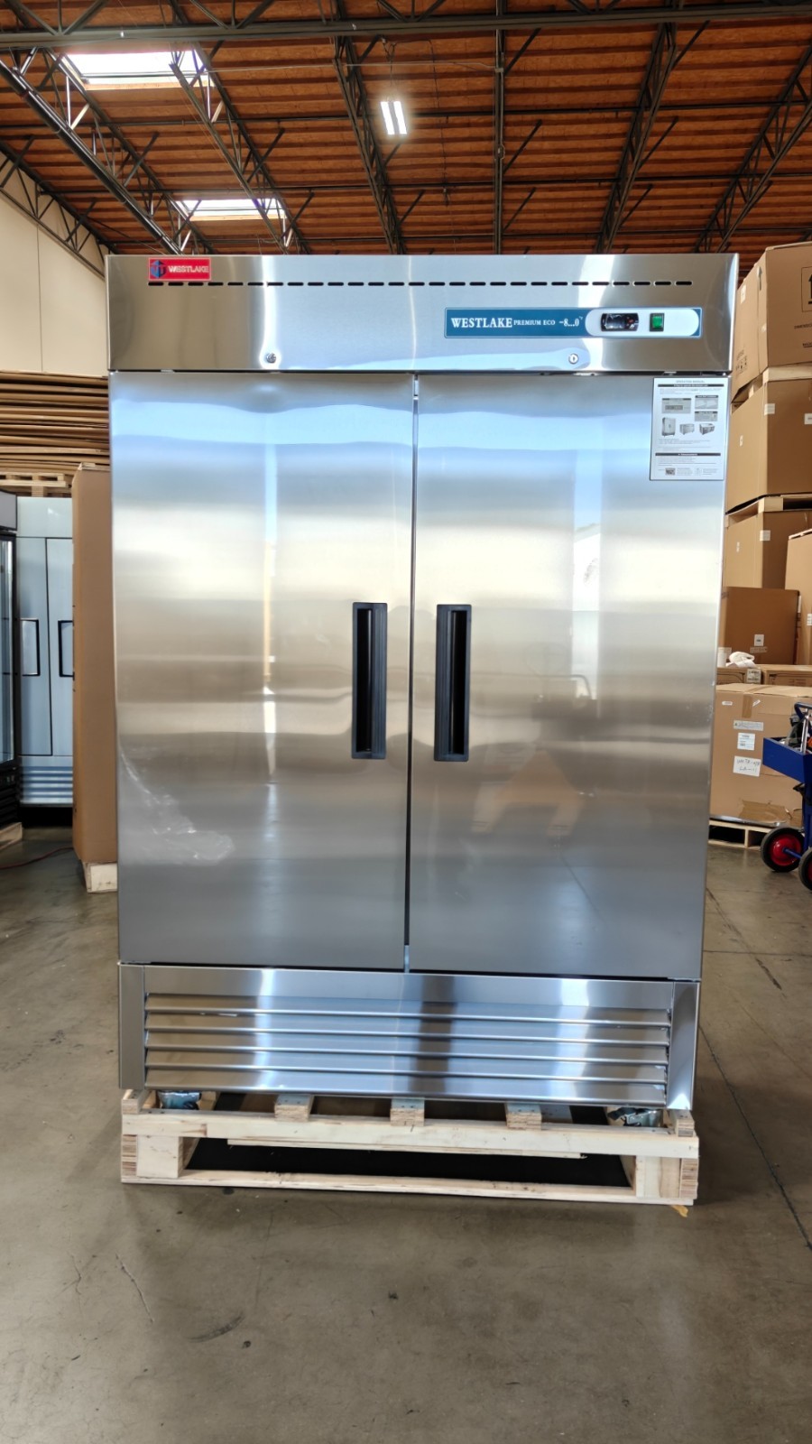 Westlake 54" Commercial Freezer Double Door Stainless Steel – Dent