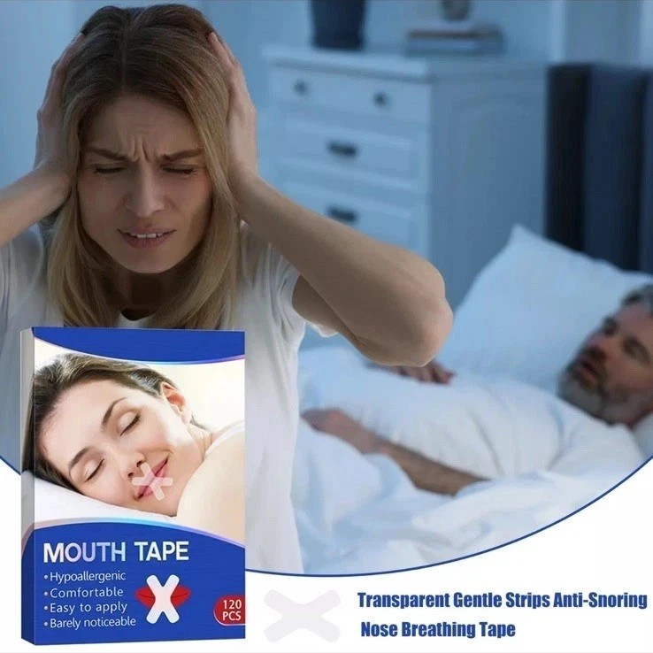 120Pcs Mouth Patch Tape Strip Advanced Gentle for Better Nose Improved Breathing