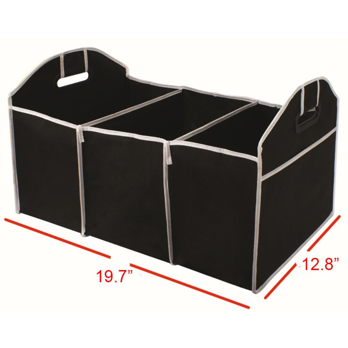 Trunk Cargo Organizer Collapsible Storage Bin Bag For Caddy Car Truck SUV