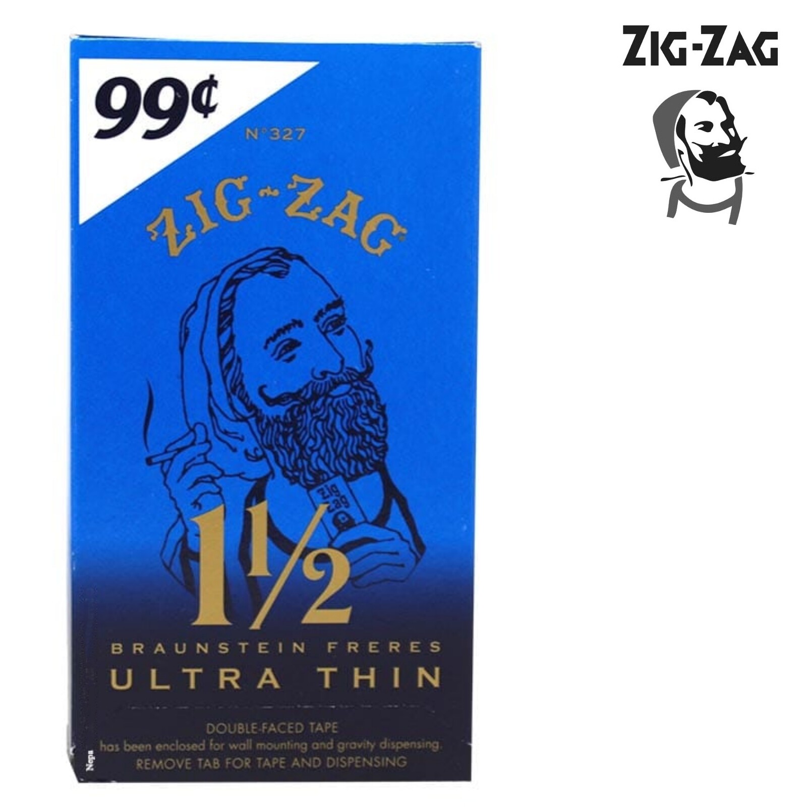 Full Box Zig Zag Ultra Thin 1 1/2 1.5 Rolling Papers 24 Booklet (32 Paper Each)