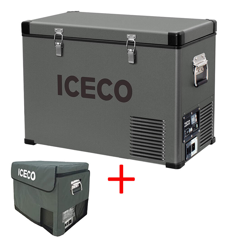 ICECO VL45 47QT Portable Freezer Fridge 12V Cooler Car Camping Truck With Cover