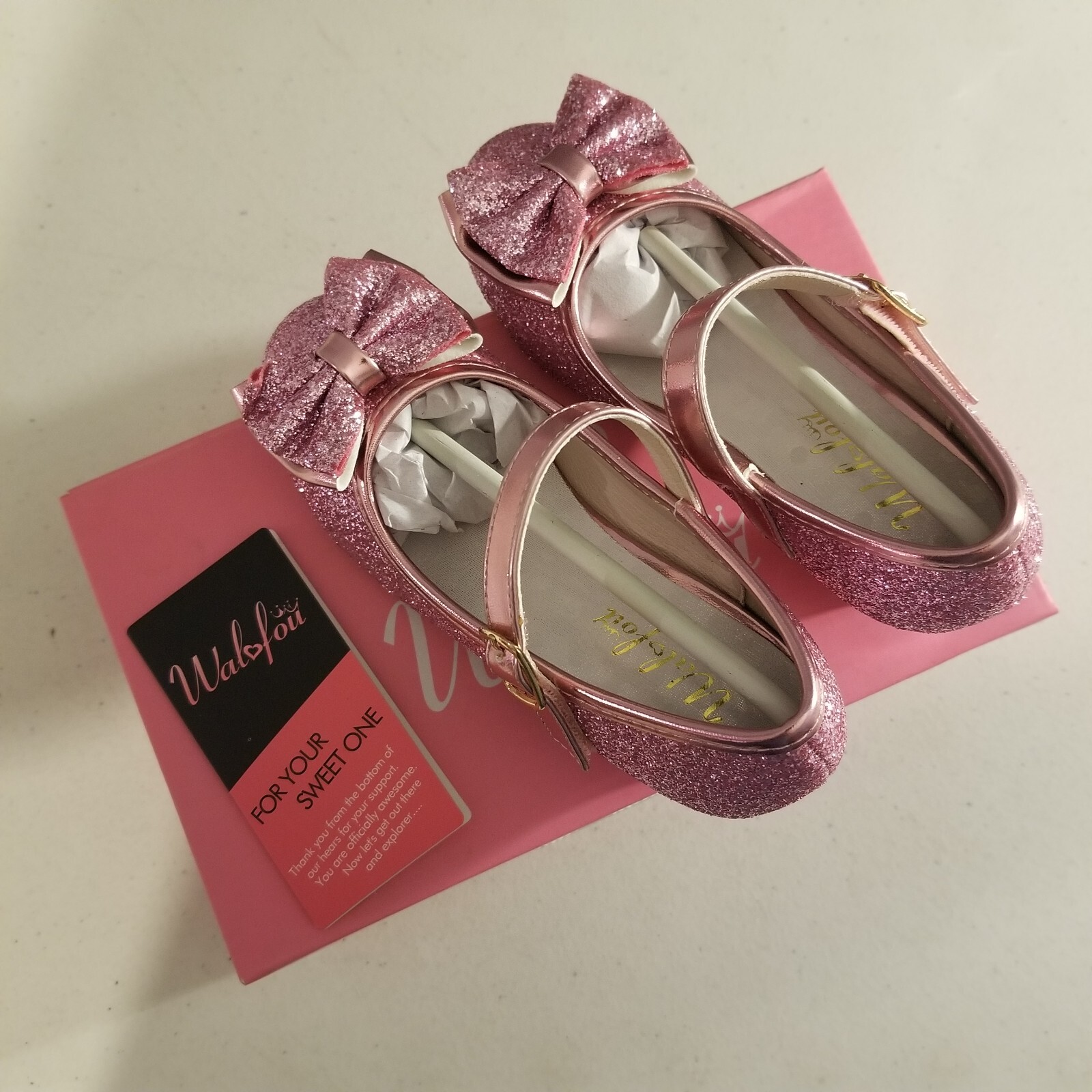 Walofou GRFZ Size 11 PINK GIRLS MARY JANE YEAR OLD CUTE DRESS SHOES