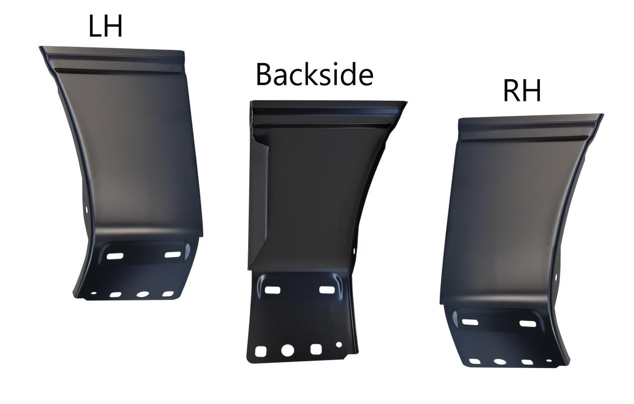 2004-2014 Ford Pickup F150 Front Fender-Patch Lower Rear Sections-PAIR