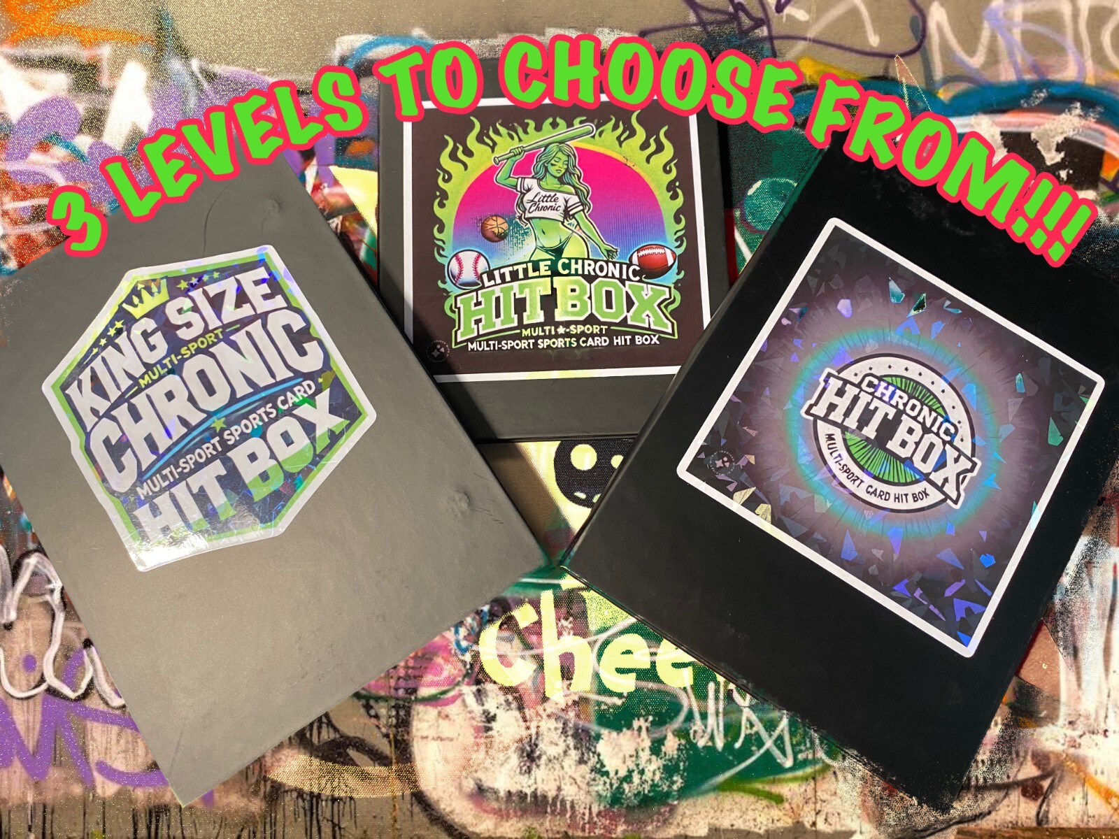 CHRONIC HIT BOX -SEALED MULTI-SPORT CARD BOX OF 1-4+ CARDS INSIDE! NBA MLB NFL!!