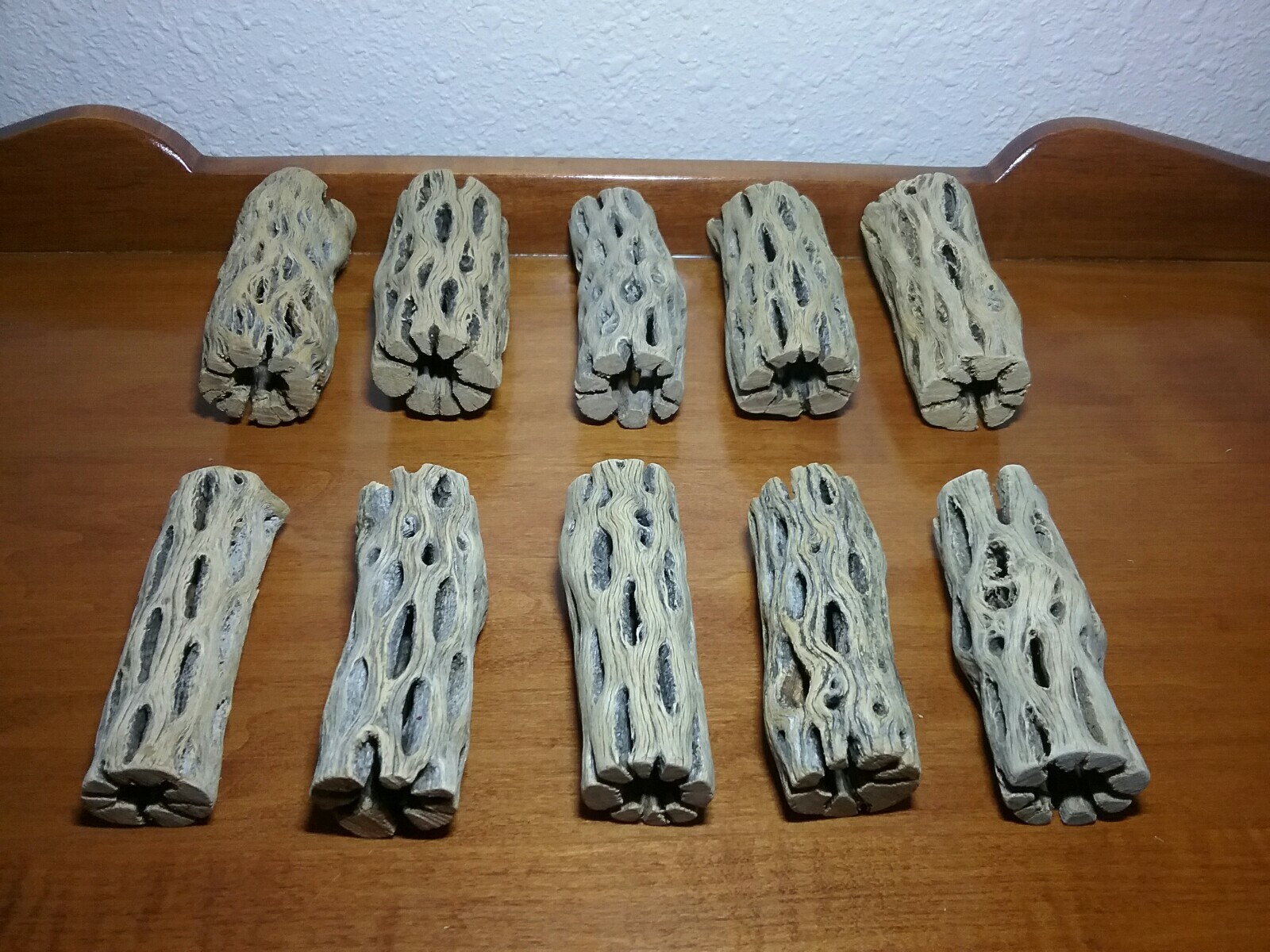 10 pcs CHOLLA Wood 3" L (~1" thick) | Shrimp Aquarium Air Plant | PRE-CLEANED!
