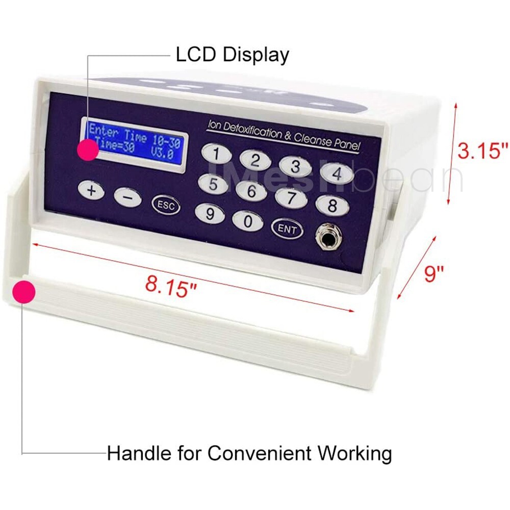 Detox Foot Bath Spa Machine Kit FIR Belt Cell Ion Ionic Aqua w/Case