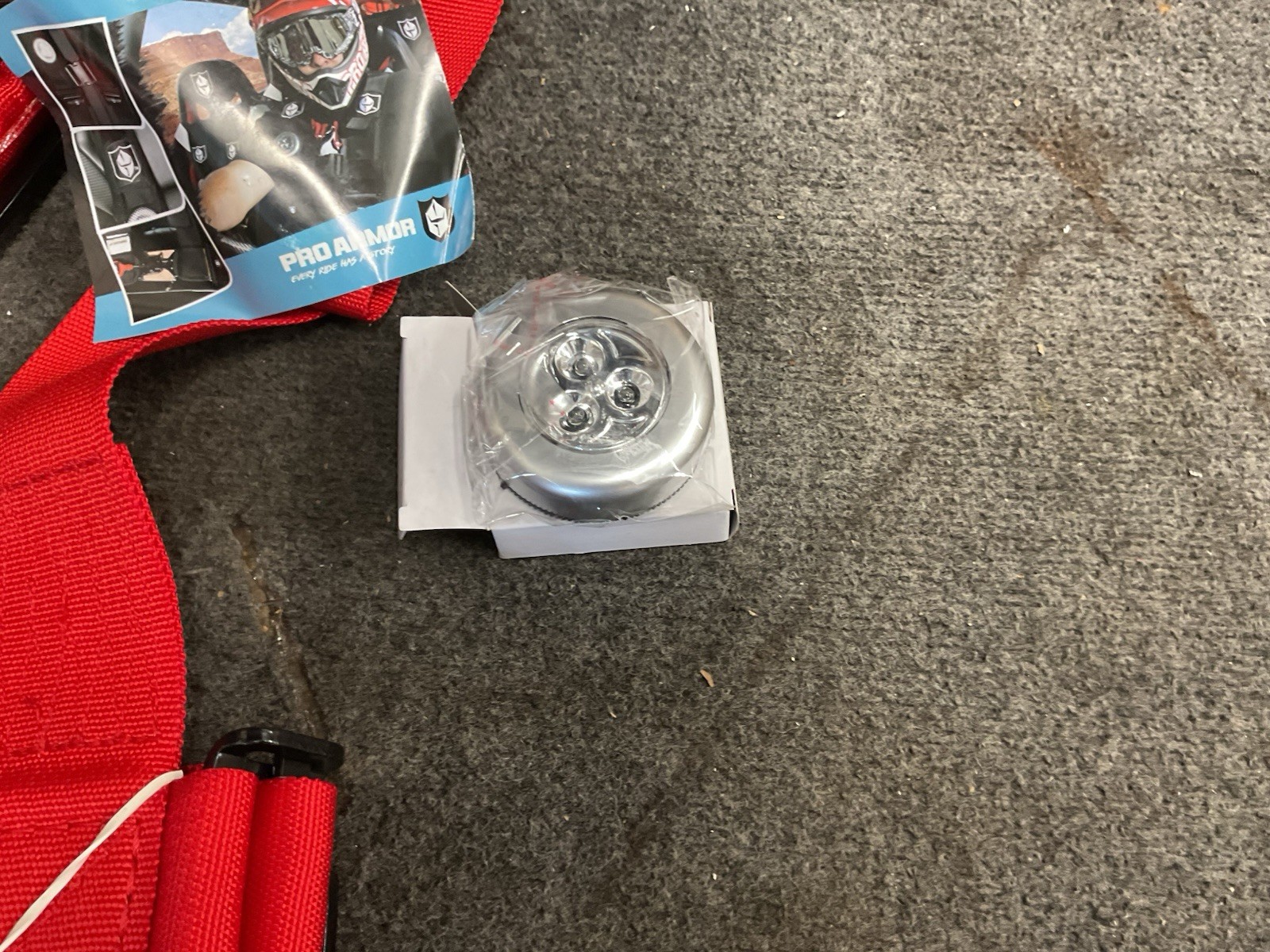 Pro Armor Driver Side Four Point Auto Buckle Harness - Red A16UH348BL