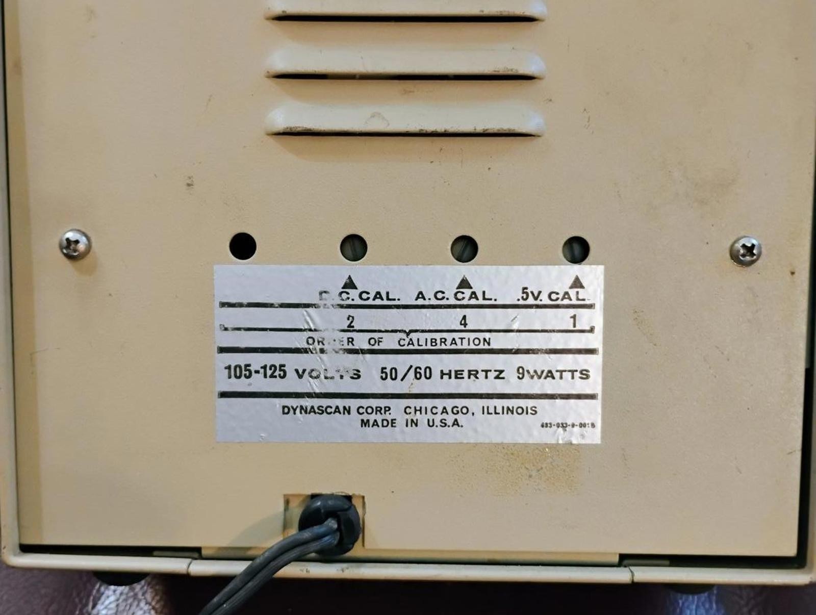 BK Precision Model 177 VTVM Analog Multimeter