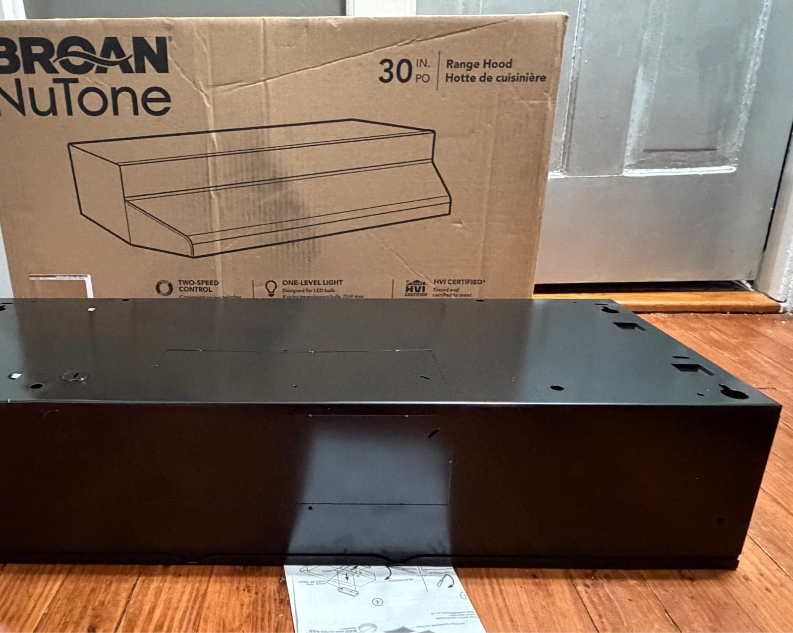 Broan-NuTone RL6200 Series 30" Ductless Under Cabinet Range Hood w/Light - Black