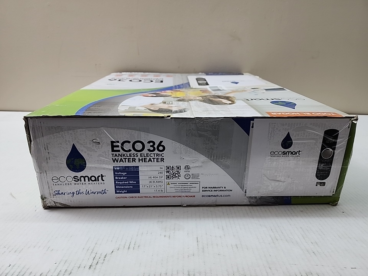 EcoSmart ECO 36 kW 7.03 GPM 240-Volt Electric Tankless Water Heater ( NEW )