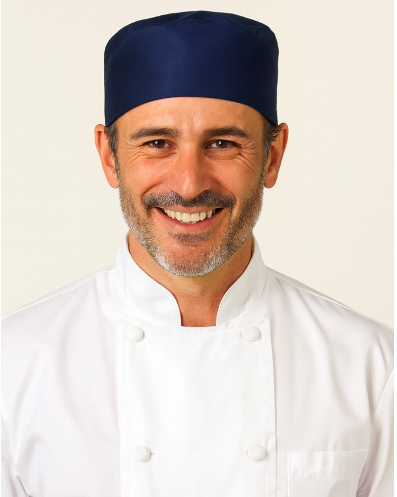 Unisex Cool Vent Chef Beanie Unisex Adjustable Skull Cap Chef Hats Dark Blue NEW