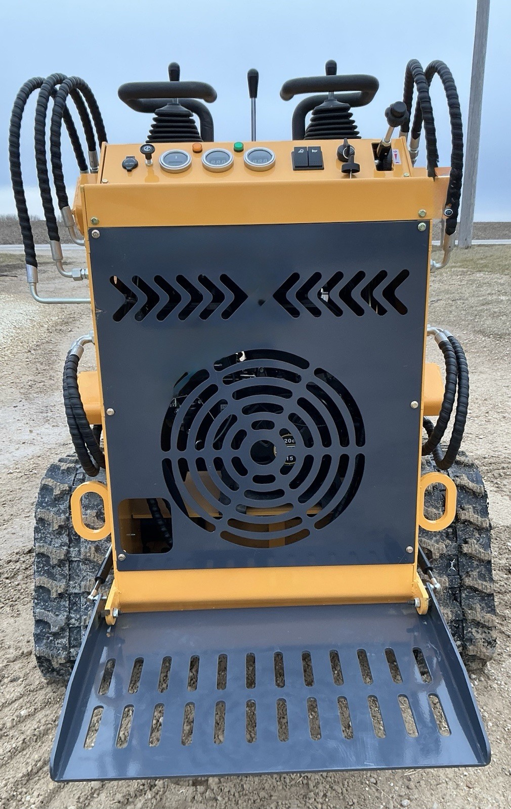 NEW ZJG-380 Mini Skid Loader Stand-On Compact Tracked Loader 13.5HP Engine