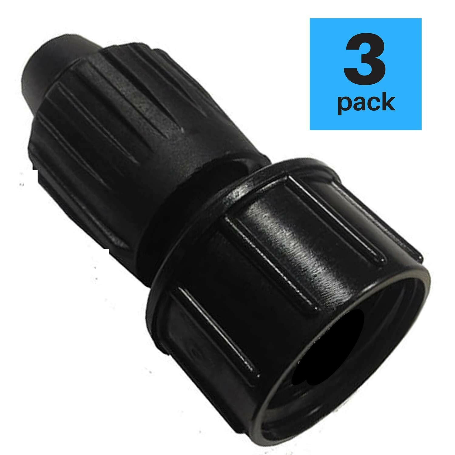 Habitech 1/2 Inch Drip Irrigation Tubing Faucet Hose Adapter 3-Pack