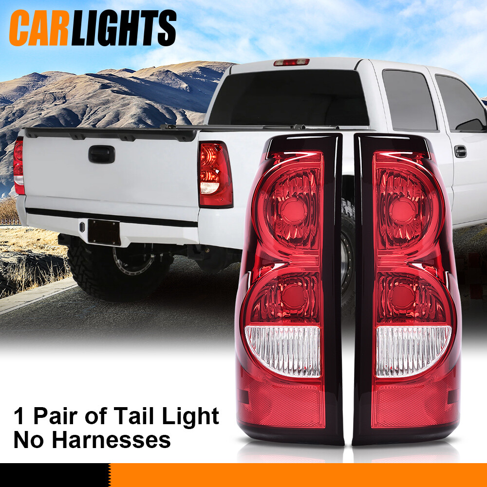 2PCS Tail Lights Fit For 2003-2006 Chevy Silverado 1500 2500 3500 HD Brake Lamp