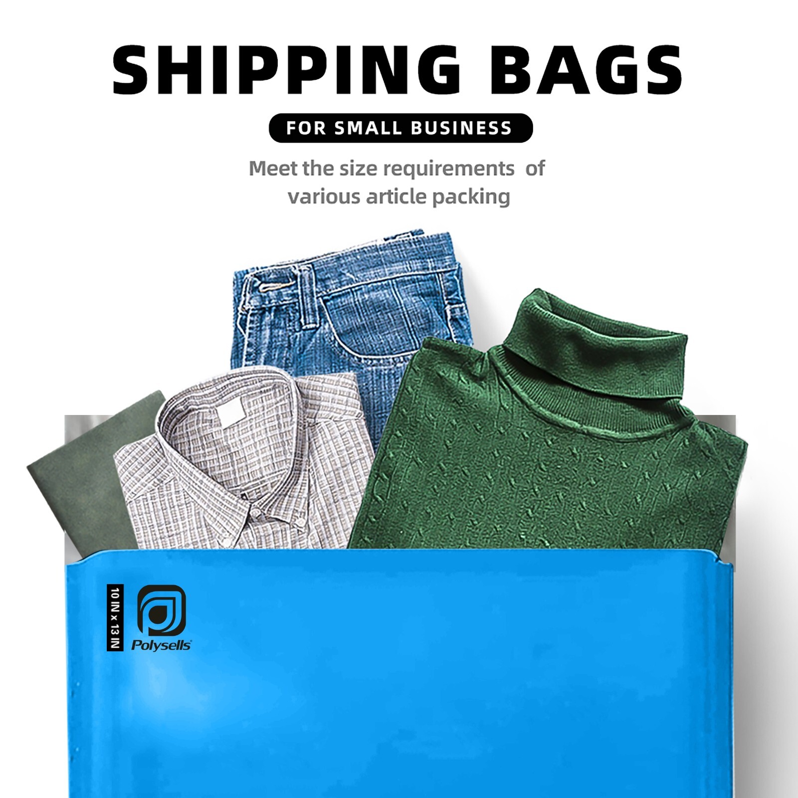 Any Size Color Poly Mailers Self Sealing Shipping Bags Plastic Mailing Envelopes