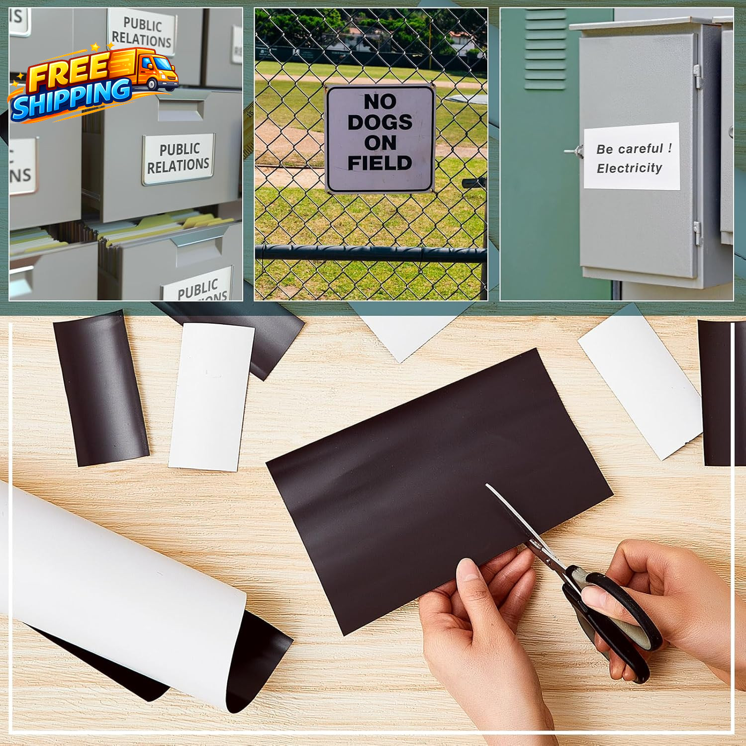 Blank White Surface Magnet Sheets 24 Inch X 10 Feet 30 Mil Magnetic Roll