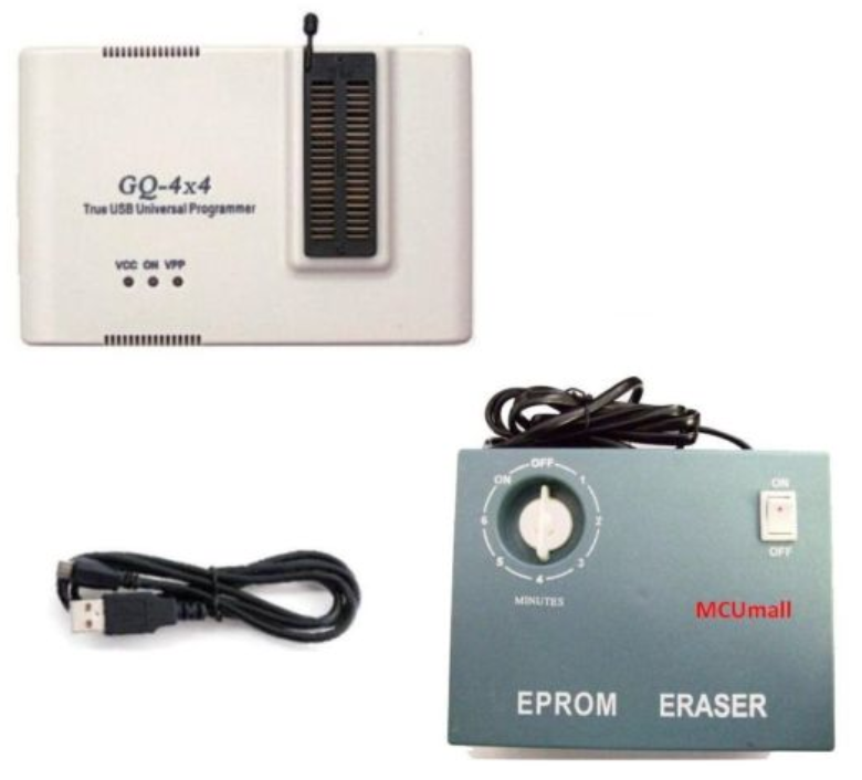 GQ PRG-109 GQ-4X V4 (GQ-4X4) Universal EPROM Programmer + EPROM UV EraserW25Q256