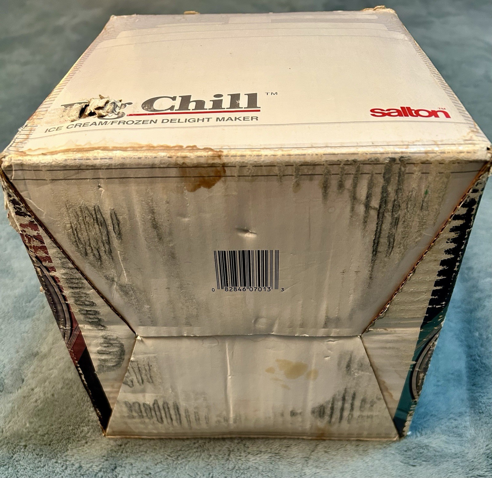 1987 Vintage Big Chill Salton ICM-1 Ice Cream Maker Hand Crank Churned Homemade