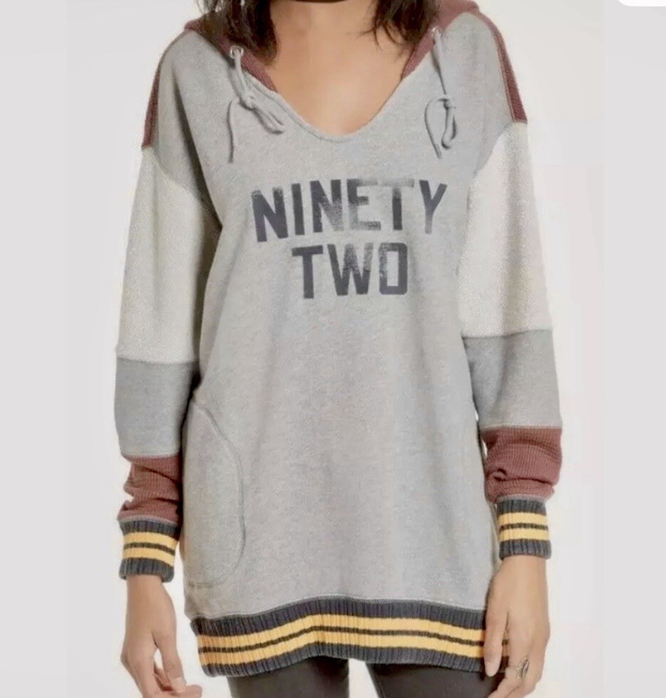 FREE PEOPLE Naomi Hoodie *Small* Ninety Two Retro Oversized Sweatshirt