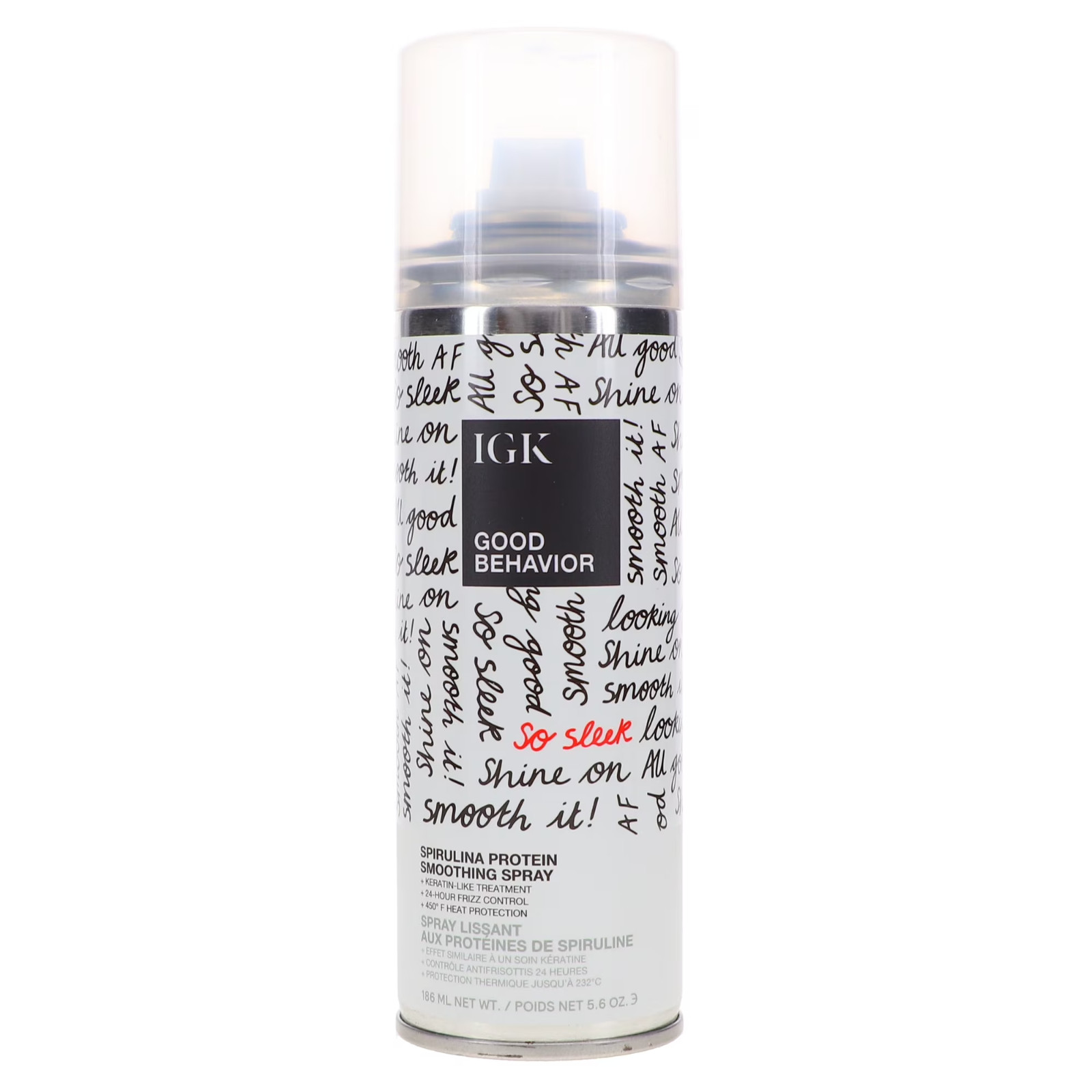 IGK Good Behavior Spirulina Protein Smoothing Spray 5.6 Oz 186 mL Full Size