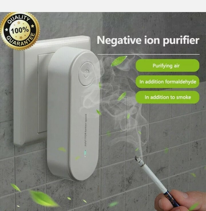 2X Pure Air Negative Ion Generator Air Purifier Ion Pure Plug-in For Home Travel