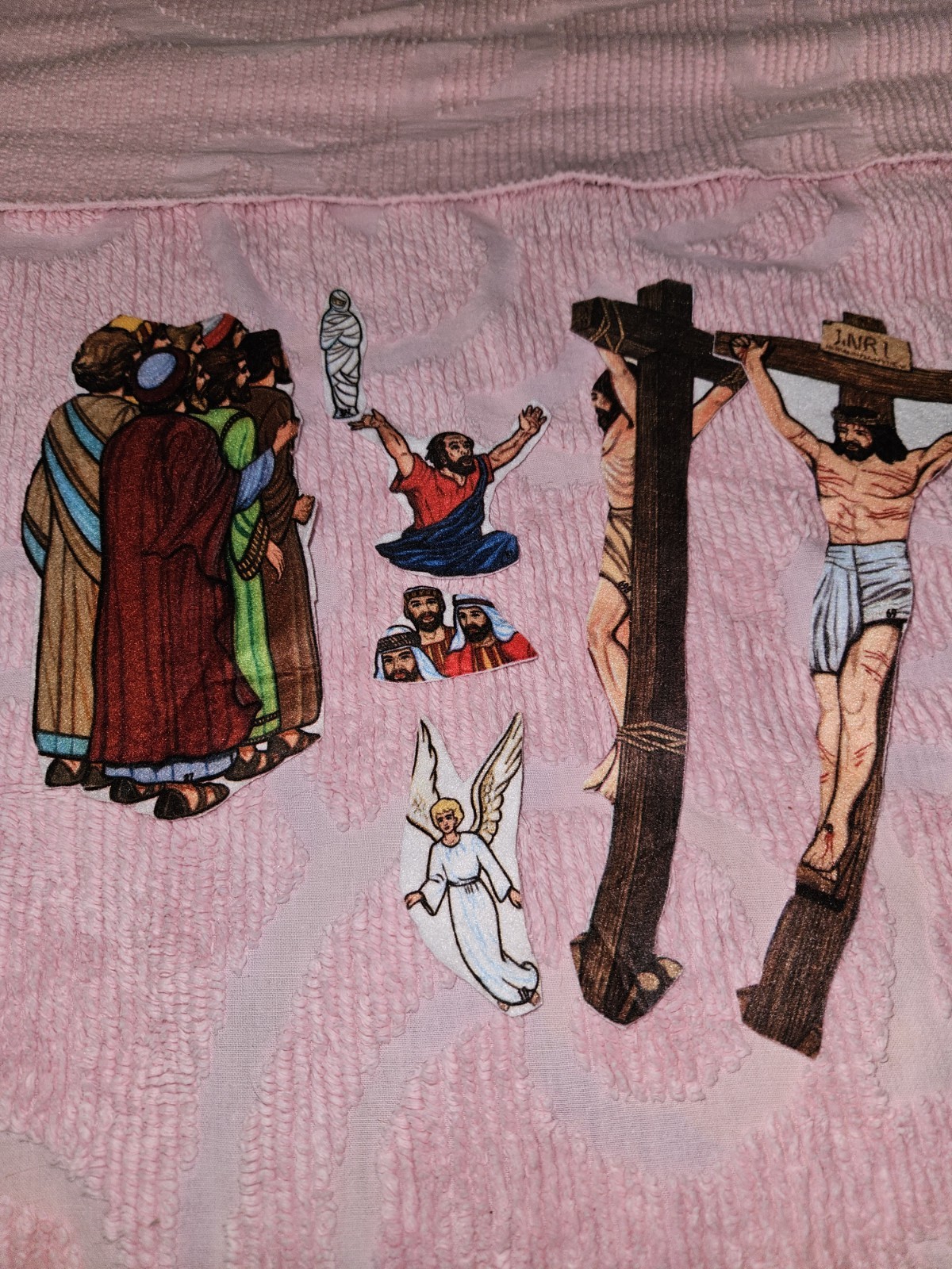 Huge Lot Of 58 Betty Lukens Vintage Bible Stories Felt Lot Characters Animals